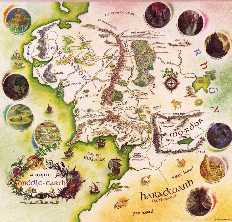 Dwingend Notitie Stoel Middle-earth Journeys - The Atlas of Middle-earth