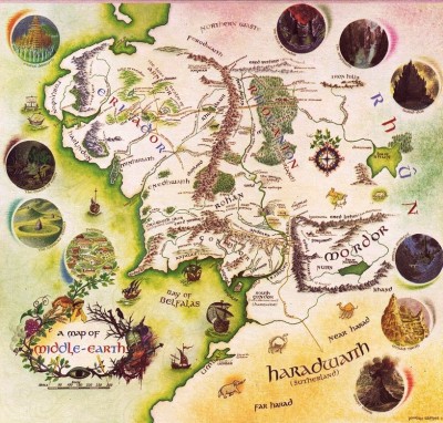 A Map of Middle-earth